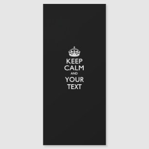 Carte Magnétique Personnalisé KEEP CALM Changer de couleur Arrière