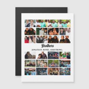 Carte Magnétique Personnalisé Meilleurs Amis Forever Brothers Photo