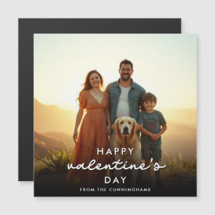 Carte magnétique personnalisée moderne Valentines 