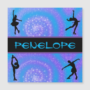 Carte magnétique personnalisée pour patinage artis
