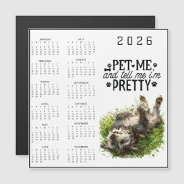 Carte Magnétique Pet Me and Tell Me I'm Pretty Dog