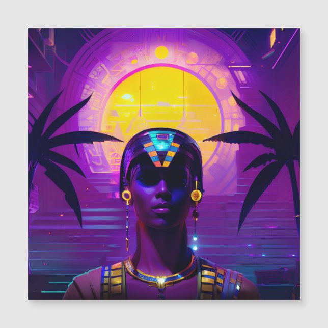 Carte Magnétique Pharaon Synthwave (Devant)
