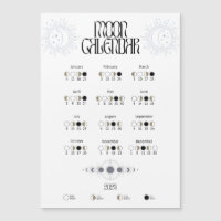 Phases Lune 2024 Calendrier magnétique