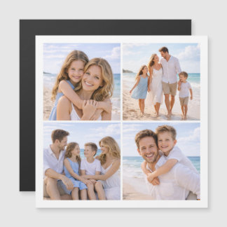 Carte Magnétique Photo de famille personnalisée