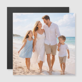 Carte Magnétique Photo de famille personnalisée