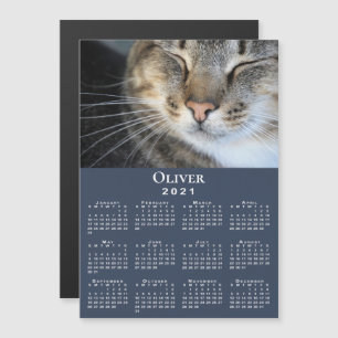 Carte Magnétique Photo et nom personnalisé pour animaux de compagni