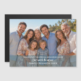 Carte Magnétique Photo Horizontal - Aimant de Réunion de Famille