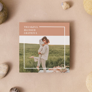 Carte Magnétique Photo moderne de Family   Thankful