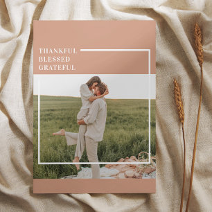 Carte Magnétique Photo moderne de Family   Thankful