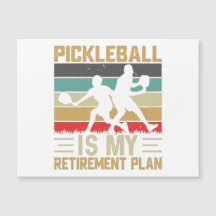 Carte Magnétique Pickleball est mon plan de retraite drôle Pickleba