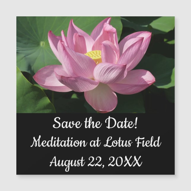 Carte Magnétique Pink Lotus Flower IV (Devant)
