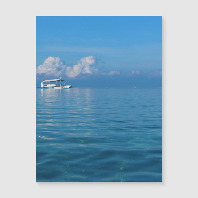 Carte Magnétique Plage de Cebu aux Philippines (Devant)