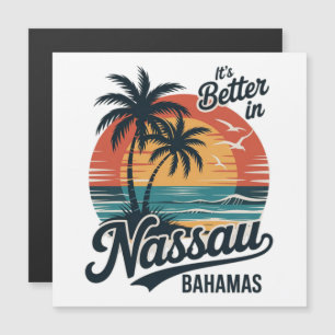 Carte Magnétique Plage d'été à Nassau Bahamas