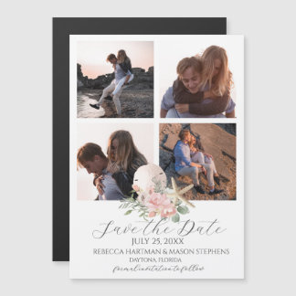 Carte Magnétique Plage Floral Dollar de sable et Starfish Multi Pho