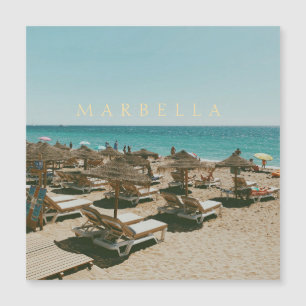 Carte Magnétique Plage Trocadero - Marbella - Espagne 