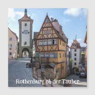Carte Magnétique Plönlein à Rothenburg ob der Tauber, Allemagne