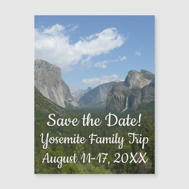 Carte Magnétique Point d'inspiration dans Yosemite Enregistrer la d (Devant)