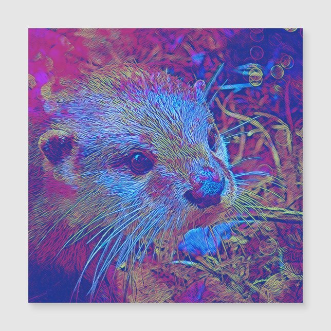 Carte Magnétique polaires Animals - Otter 1 (Devant)