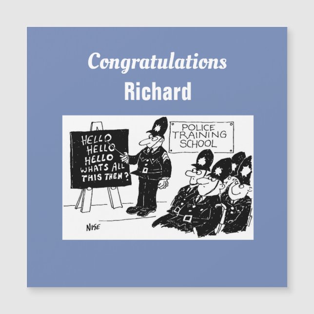 Carte Magnétique Police à l'école de formation de police (Devant)