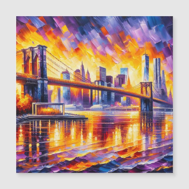 CARTE MAGNÉTIQUE PONT BROOKLYN (Devant)