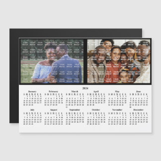 Carte Magnétique Portrait de famille 2024 Calendrier magnétique per