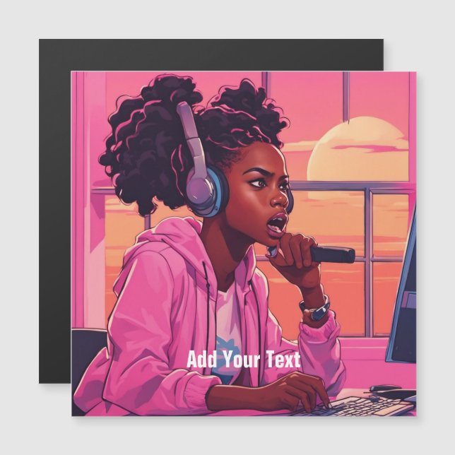 Carte Magnétique Poster d'amour (Devant / Derrière)