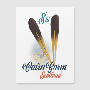 Carte Magnétique poster de Ski CairnGorm Scotland