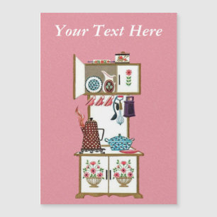 Carte Magnétique Pot café vintage Antique Retro