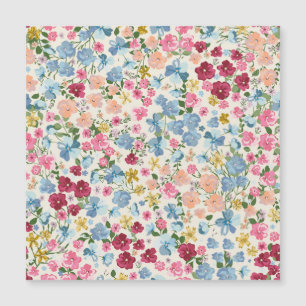Carte Magnétique pré du milieu de l'été, motif plante en fleurs.