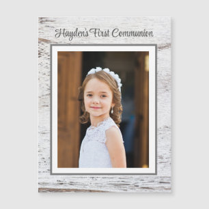 Carte Magnétique Premier jour de communion ! Magnat photo personnal