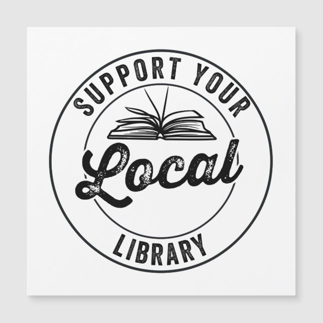 Carte Magnétique prendre en charge votre bibliothèque locale (Devant)