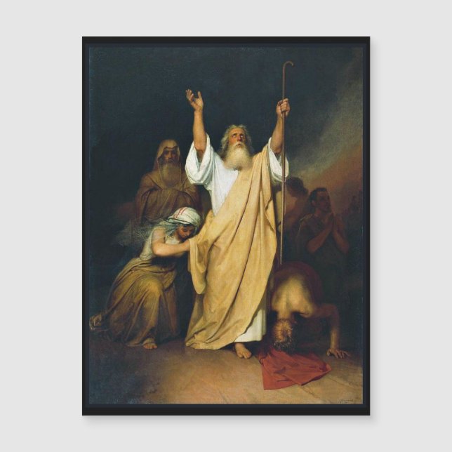 Carte Magnétique Prière de Moïse après la mer Rouge (Devant)