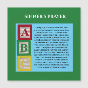 CARTE MAGNÉTIQUE PRIÈRE DES SINNERS