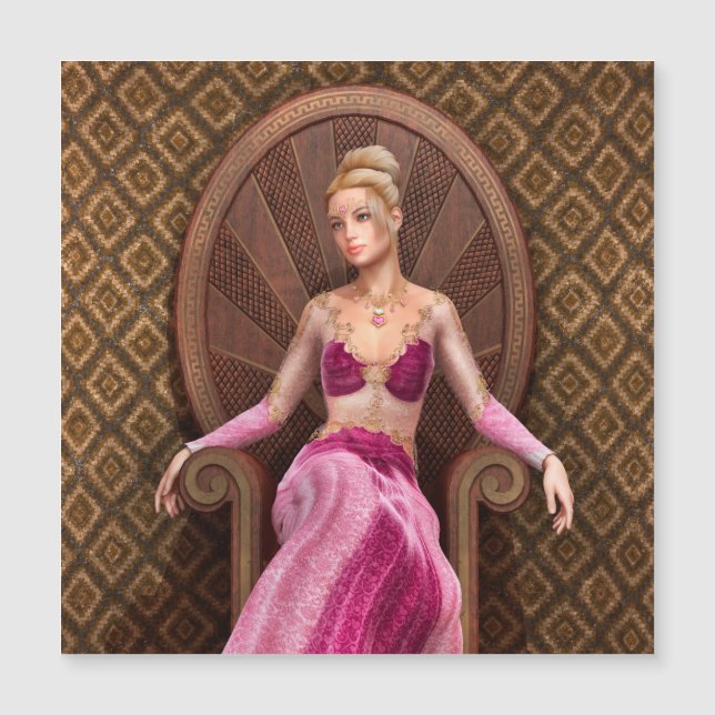 Carte Magnétique Princesse de conte de fées (Devant)