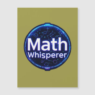 Carte Magnétique Prof de maths chuchoteur de maths