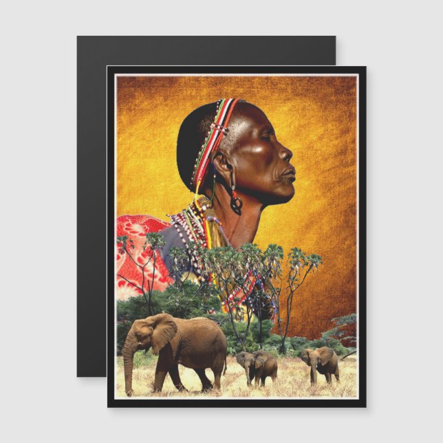 Carte Magnétique "Protéger le royaume animal" (Devant / Derrière)