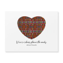 Carte magnétique Proverbe Africain