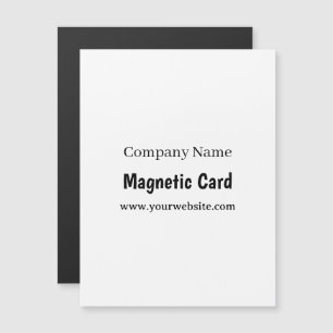 Carte magnétique publicitaire simple pour entrepri