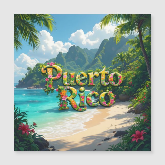 Carte Magnétique Puerto rico dreaming (Devant)