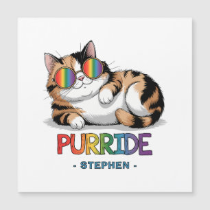 Carte Magnétique Purride - Pride de chats Cool   LGBTQ