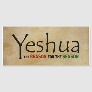 Carte Magnétique Raison de Noël de Yeshua (Jésus) de la saison