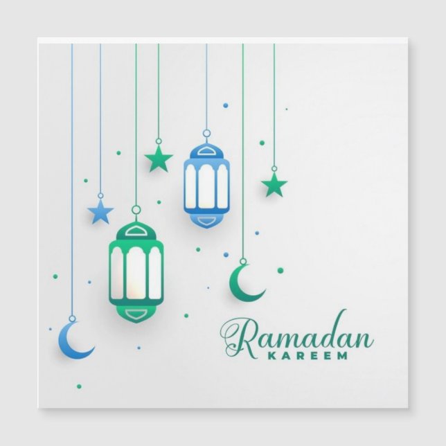 CARTE MAGNÉTIQUE RAMADAN KAREEM (Devant)