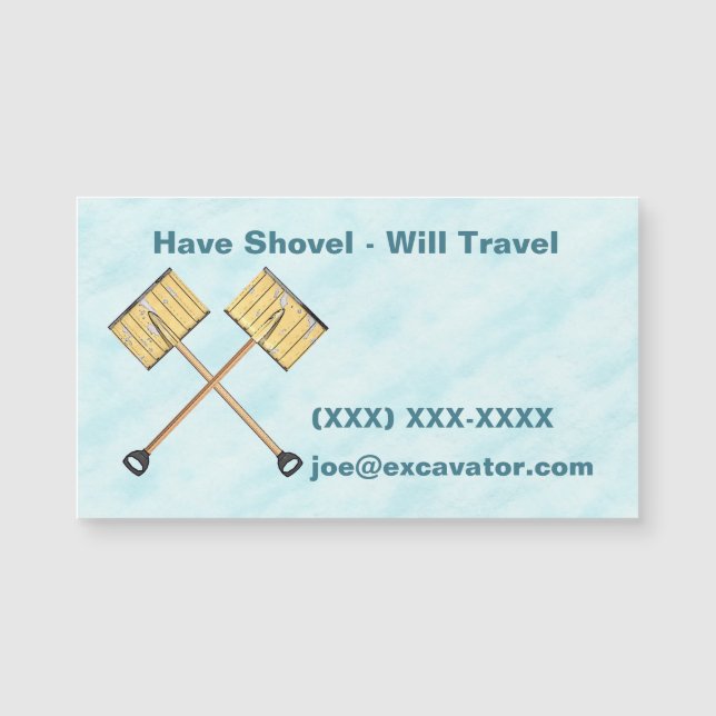 Carte Magnétique Rasage de neige (Devant)