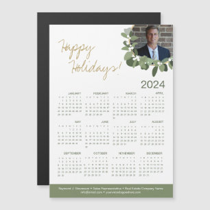 Carte Magnétique Realtor Photo 2024 Calendrier Joyeuses Fêtes