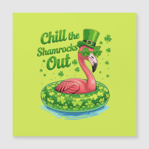 Carte Magnétique Refroidissez les trèfles Drôle de St Patrick's Day