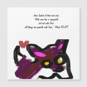 Carte Magnétique Regarde Jésus