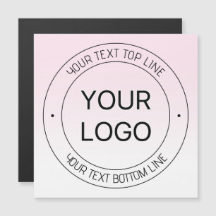 Carte Magnétique Remplacement de logo facile & Texte modifiable Ros