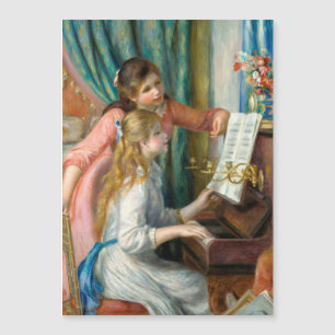 Carte Magnétique Renoir Girls at the Piano Impressionism Painting