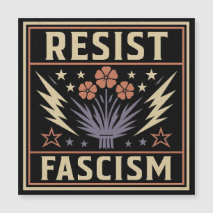 CARTE MAGNÉTIQUE RÉSISTER AU FASCISME