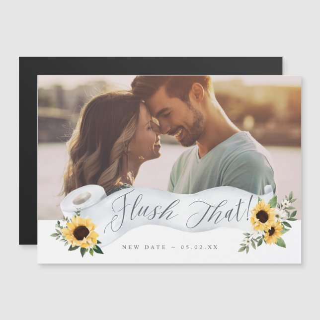 Carte Magnétique Retirer cette nouvelle date Papier toilette Roll F (Devant / Derrière)